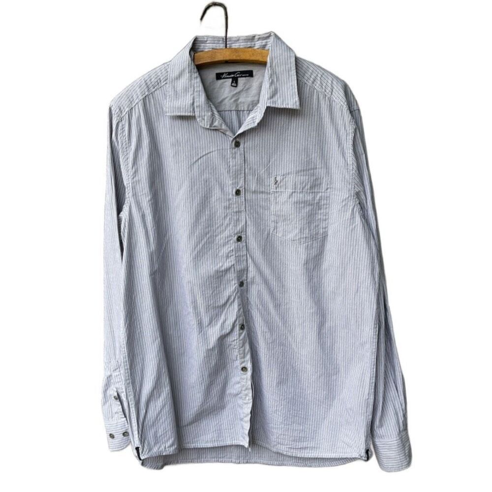 Kenneth Cole men’s size L striped button up shirt